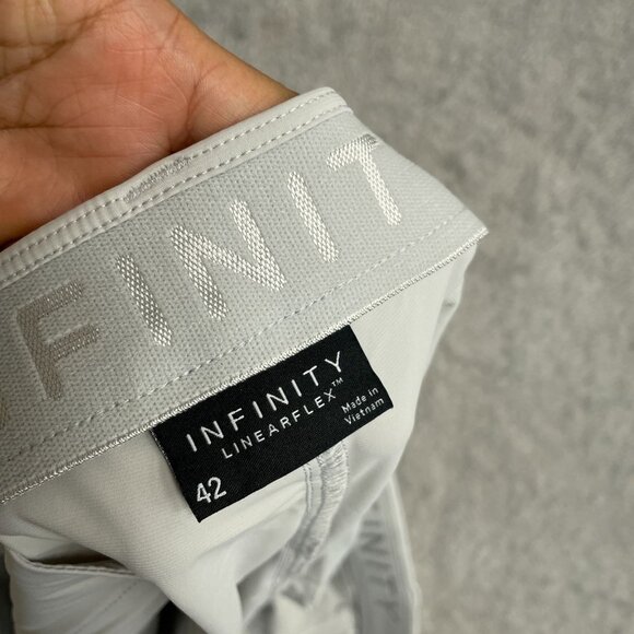 NEW Infinity Men's 42 LinearFlex Performance Shorts Gray Stretched Bermuda - Picture 5 of 8